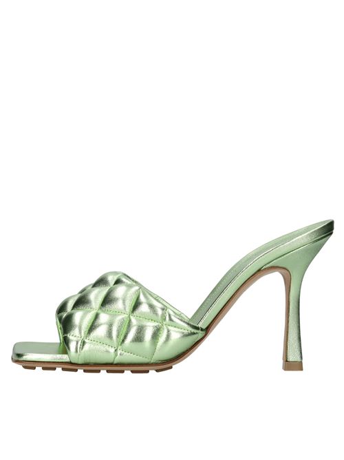 Quilted leather mules BOTTEGA VENETA | 592015 V27M0 3505PISTACCHIO